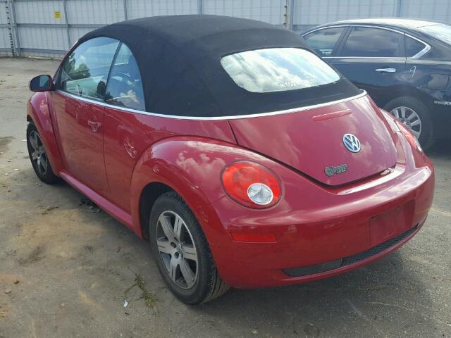 3VWRF31Y46M323126 - 2006 VOLKSWAGEN NEW BEETLE RED photo 3