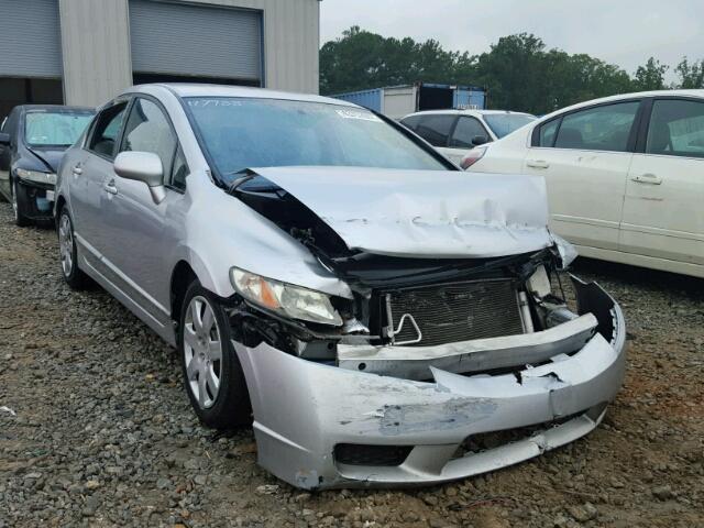 19XFA1F53BE018843 - 2011 HONDA CIVIC LX SILVER photo 1