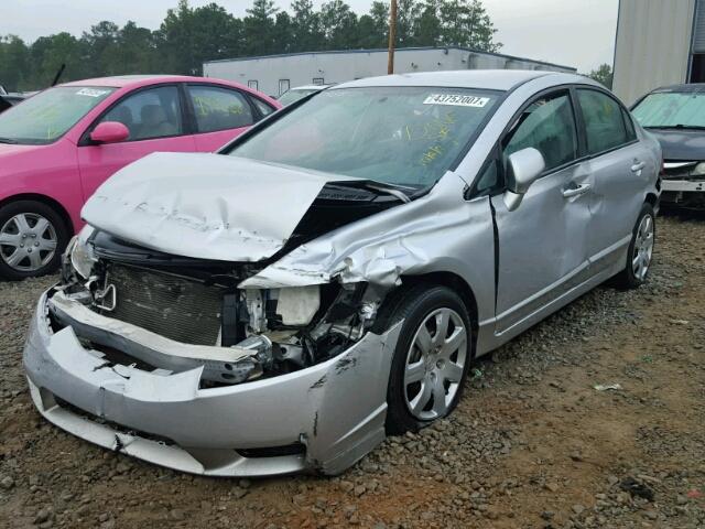 19XFA1F53BE018843 - 2011 HONDA CIVIC LX SILVER photo 2