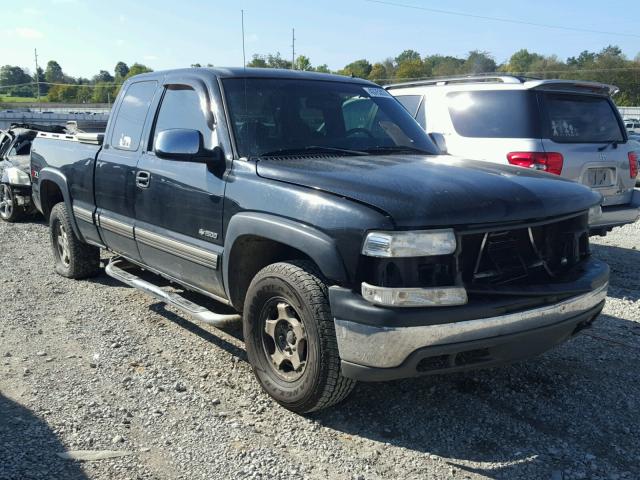 2GCEK19T921277482 - 2002 CHEVROLET SILVERADO BLACK photo 1