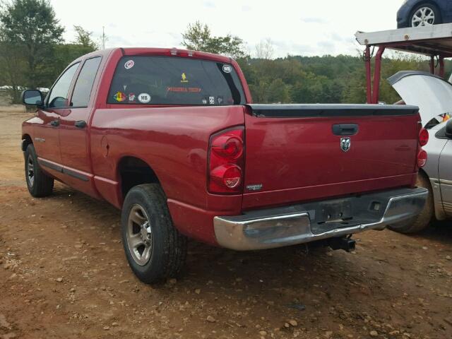 1D7HA18K17J635752 - 2007 DODGE RAM 1500 S RED photo 3