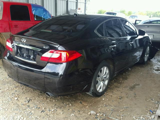 JN1BY1AP8BM320913 - 2011 INFINITI M37 BLACK photo 4