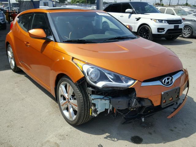 KMHTC6AD2GU302672 - 2016 HYUNDAI VELOSTER B ORANGE photo 1