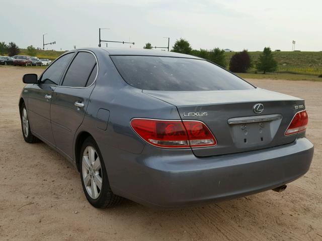 JTHBA30G655107227 - 2005 LEXUS ES330 GRAY photo 3