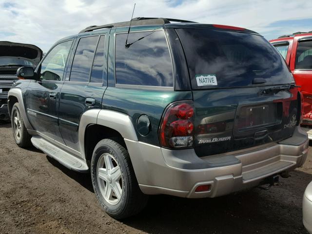 1GNDT13S232149473 - 2003 CHEVROLET TRAILBLAZE GREEN photo 3