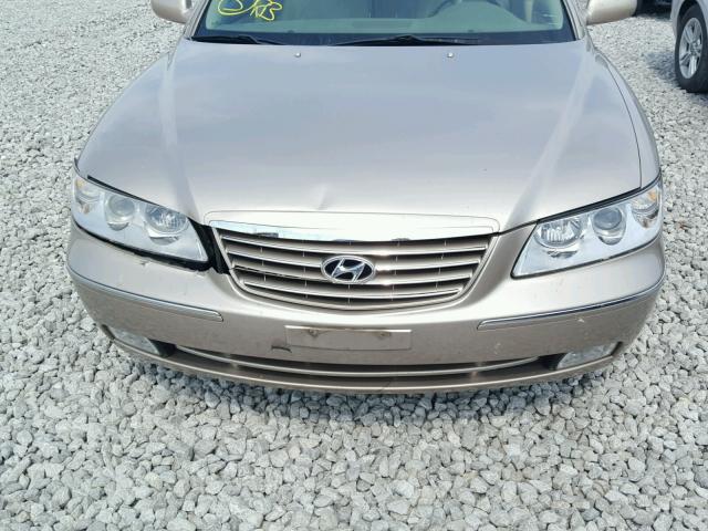 KMHFC46F46A092555 - 2006 HYUNDAI AZERA SE TAN photo 9