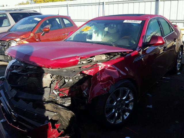 1G6DT57V290103217 - 2009 CADILLAC CTS MAROON photo 2