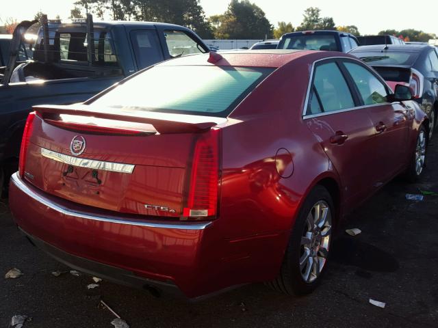 1G6DT57V290103217 - 2009 CADILLAC CTS MAROON photo 4