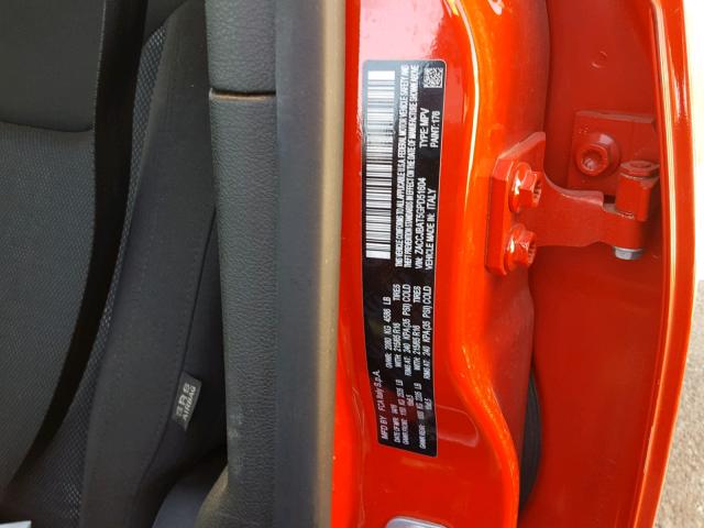 ZACCJBAT5GPD51604 - 2016 JEEP RENEGADE S RED photo 10