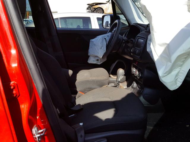 ZACCJBAT5GPD51604 - 2016 JEEP RENEGADE S RED photo 5