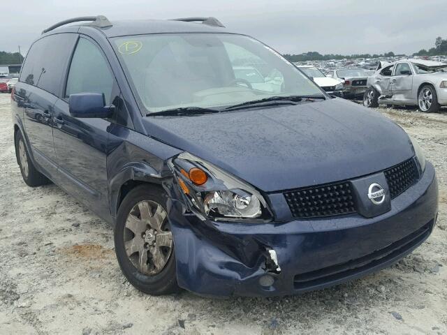 5N1BV28U65N103717 - 2005 NISSAN QUEST S BLUE photo 1