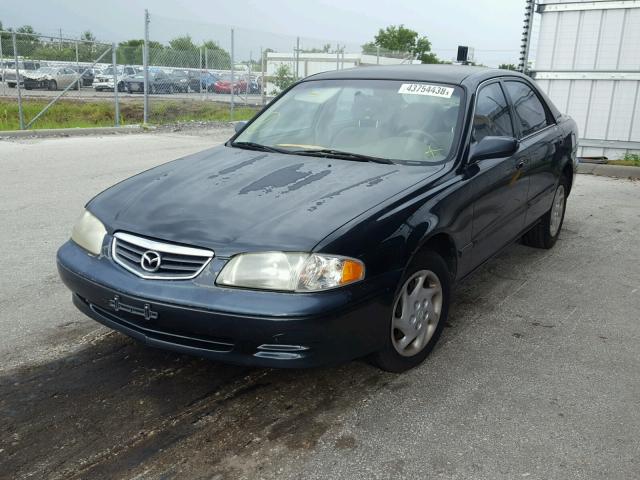 1YVGF22D425288873 - 2002 MAZDA 626 ES GREEN photo 2