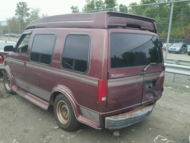 1GBDM19W0TB173288 - 1996 CHEVROLET ASTRO BURGUNDY photo 3