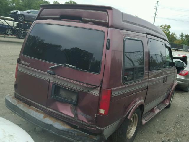 1GBDM19W0TB173288 - 1996 CHEVROLET ASTRO BURGUNDY photo 4