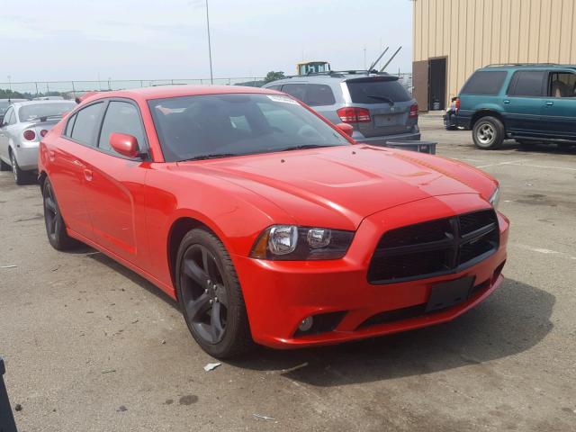 2C3CDXHG4EH216288 - 2014 DODGE CHARGER SX RED photo 1