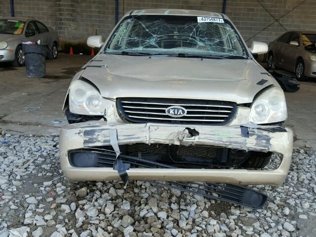 KNAGE123785236945 - 2008 KIA OPTIMA LX GOLD photo 9