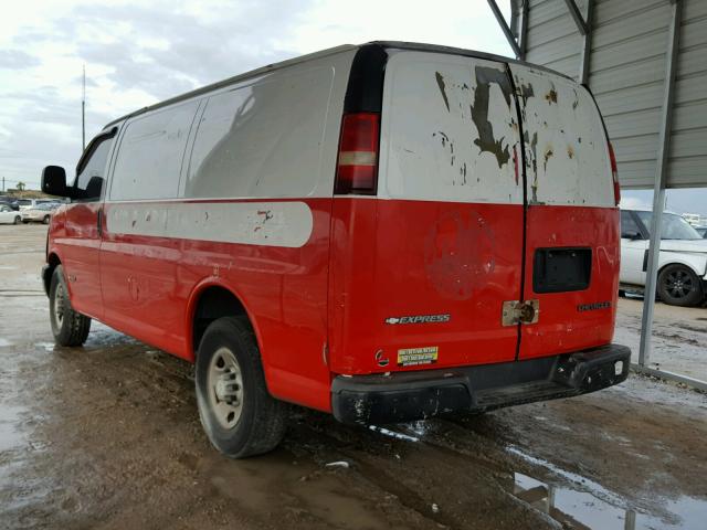 1GCGG25V761234035 - 2006 CHEVROLET EXPRESS G2 RED photo 3