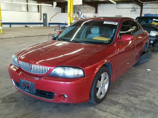 1LNFM87A56Y616777 - 2006 LINCOLN LS BURGUNDY photo 2