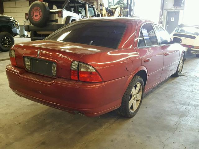 1LNFM87A56Y616777 - 2006 LINCOLN LS BURGUNDY photo 4
