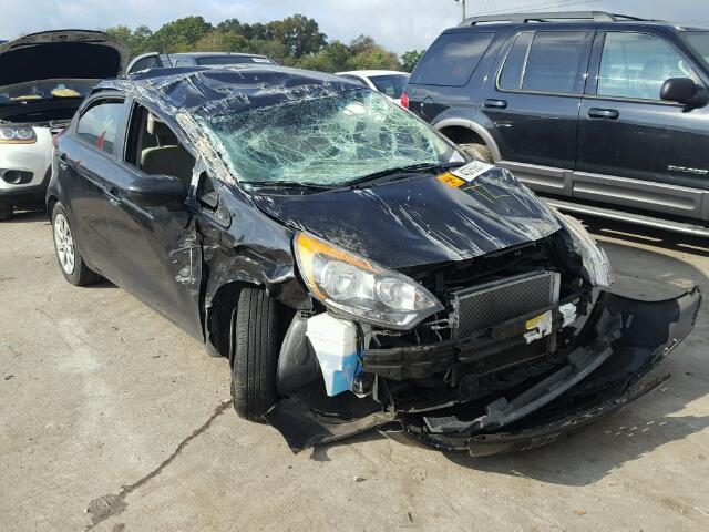 KNADM5A36C6013135 - 2012 KIA RIO LX BLACK photo 1