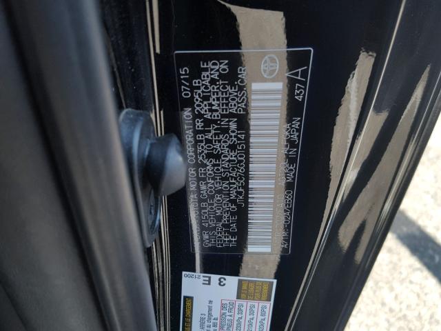 JTKJF5C76GJ015141 - 2016 TOYOTA SCION TC 黑色 照片 10