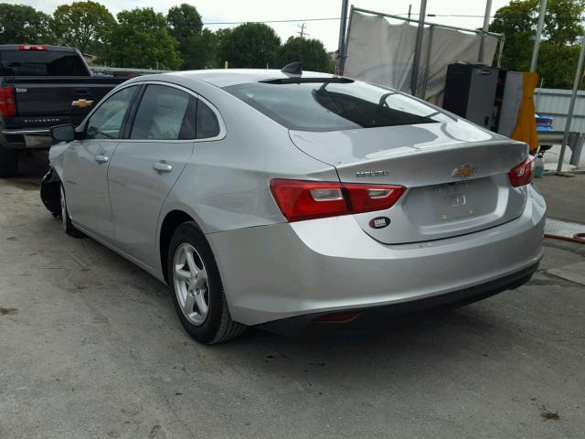 1G1ZB5ST3HF195096 - 2017 CHEVROLET MALIBU LS ვერცხლისფერი ფოტო 3