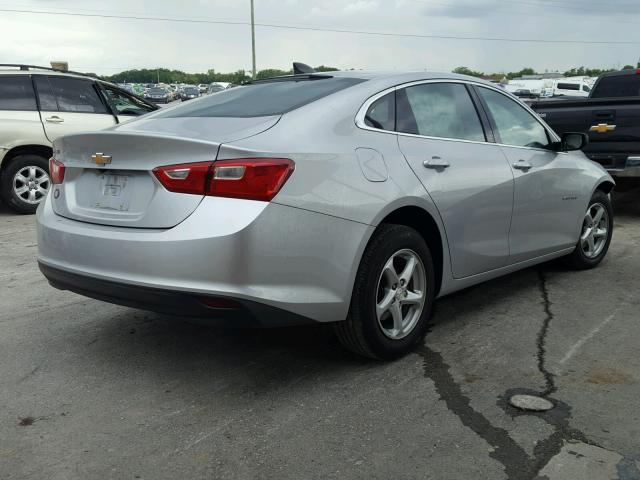 1G1ZB5ST3HF195096 - 2017 CHEVROLET MALIBU LS ვერცხლისფერი ფოტო 4