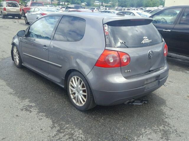 WVWEV71K36W125435 - 2006 VOLKSWAGEN NEW GTI GRAY photo 3