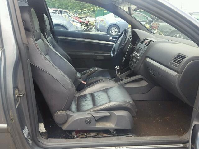 WVWEV71K36W125435 - 2006 VOLKSWAGEN NEW GTI GRAY photo 5