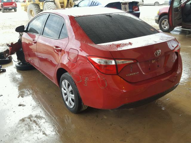 5YFBURHE5EP038578 - 2014 TOYOTA COROLLA L RED photo 3