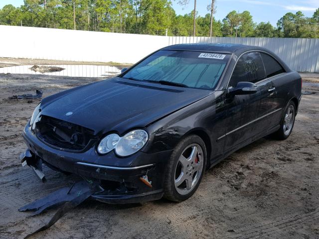 WDBTJ75J14F118449 - 2004 MERCEDES-BENZ CLK 500 BLACK photo 2