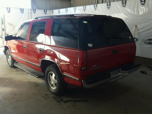 1GKEC13R9XJ748624 - 1999 GMC YUKON RED photo 3