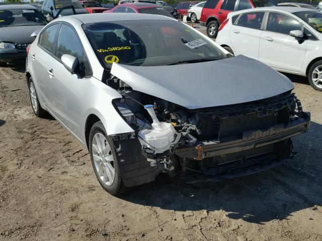 KNAFX4A6XE5211200 - 2014 KIA FORTE LX SILVER photo 1