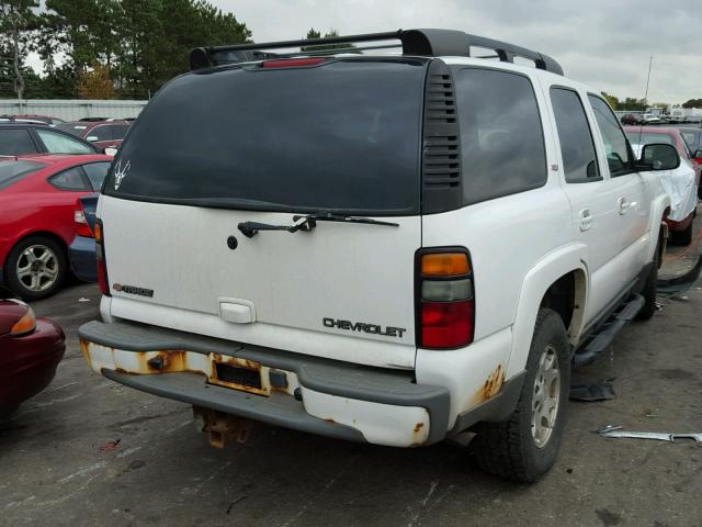 1GNEK13TX5R124492 - 2005 CHEVROLET TAHOE WHITE photo 4