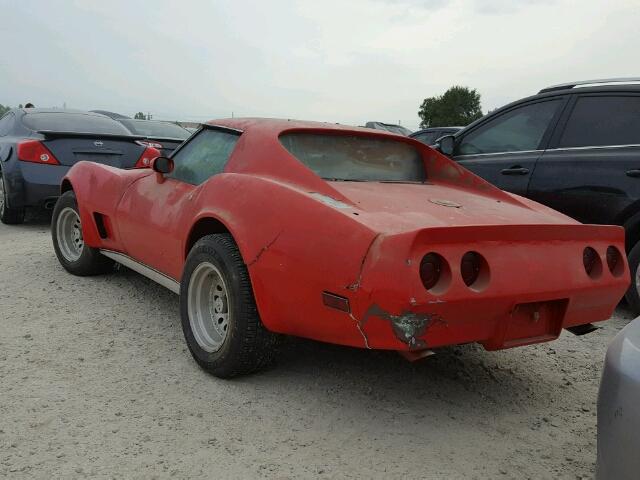 1Z37J5S417105 - 1975 CHEVROLET CORVETTE RED photo 3