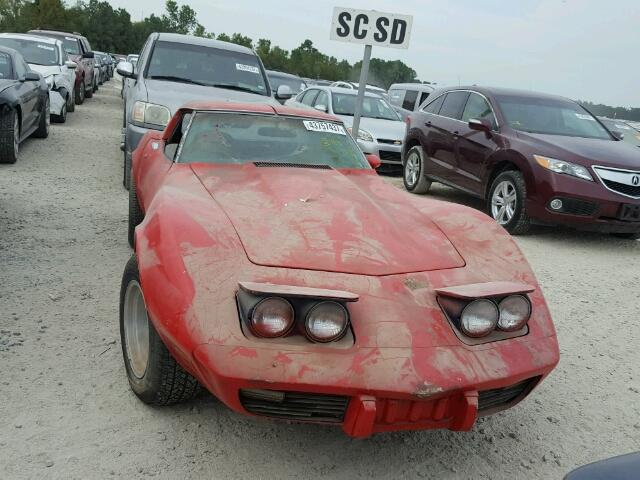 1Z37J5S417105 - 1975 CHEVROLET CORVETTE RED photo 9