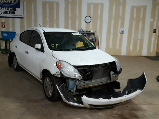 3N1CN7AP0DL873942 - 2013 NISSAN VERSA WHITE photo 1