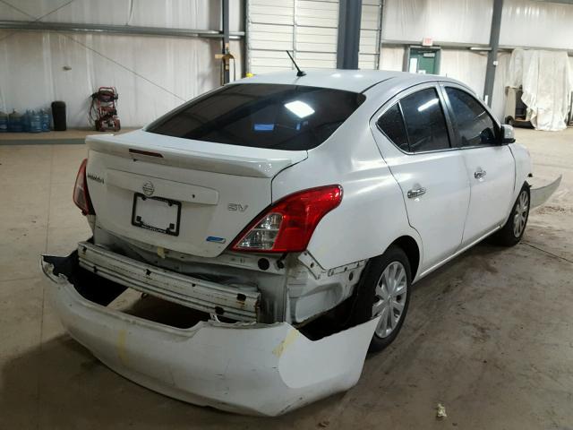 3N1CN7AP0DL873942 - 2013 NISSAN VERSA WHITE photo 4