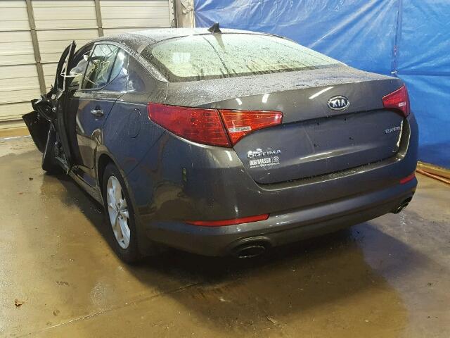 KNAGN4A72B5158832 - 2011 KIA OPTIMA EX BLUE photo 3