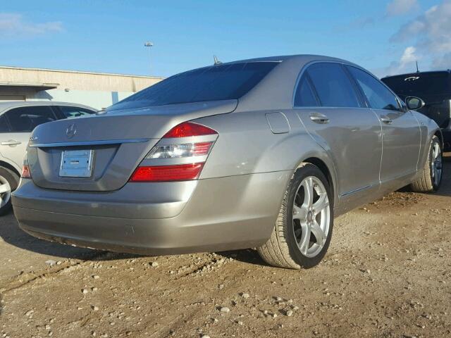 WDDNG71X57A039022 - 2007 MERCEDES-BENZ S 550 BEIGE photo 4