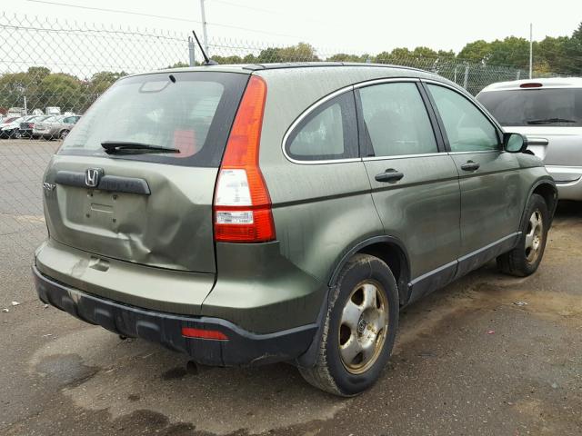 JHLRE48357C051262 - 2007 HONDA CR-V GREEN photo 4