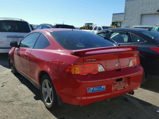 JH4DC54894S017197 - 2004 ACURA RSX RED photo 2