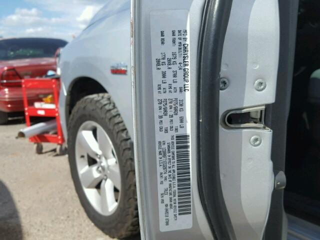 1C6RR6FT1ES328774 - 2014 RAM 1500 ST SILVER photo 10