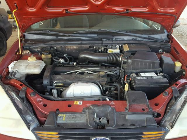 1FAFP38342W351229 - 2002 FORD FOCUS ZTS RED photo 7