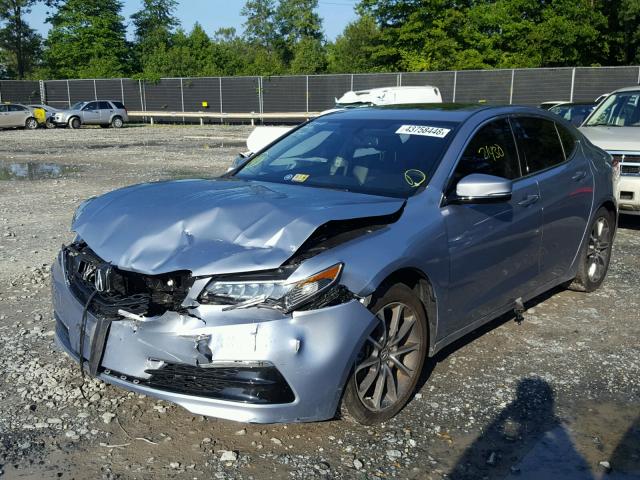 19UUB2F35GA004754 - 2016 ACURA TLX SILVER photo 2