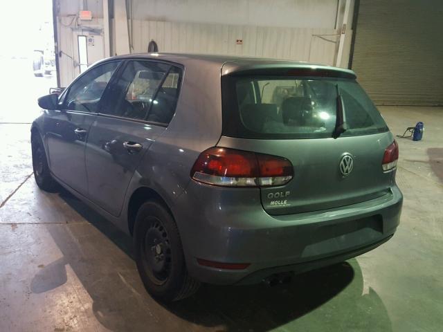 WVWDB7AJ7CW280044 - 2012 VOLKSWAGEN GOLF GRAY photo 3