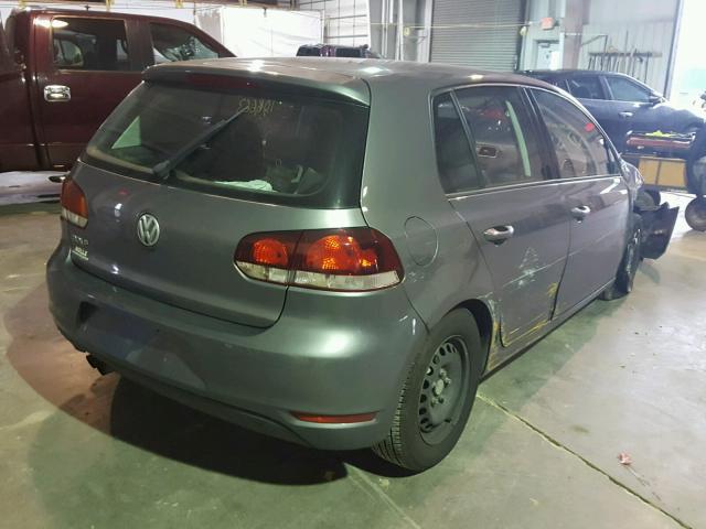 WVWDB7AJ7CW280044 - 2012 VOLKSWAGEN GOLF GRAY photo 4