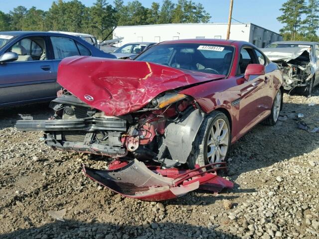 KMHHN66F27U236621 - 2007 HYUNDAI TIBURON GT RED photo 2