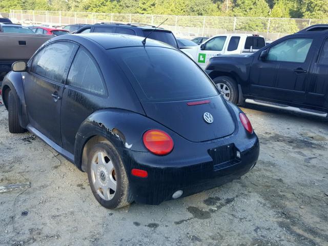 3VWCS21C01M413088 - 2001 VOLKSWAGEN NEW BEETLE 黑色 照片 3