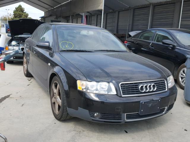 WAUJC68E54A029456 - 2004 AUDI A4 1.8T BLACK photo 1